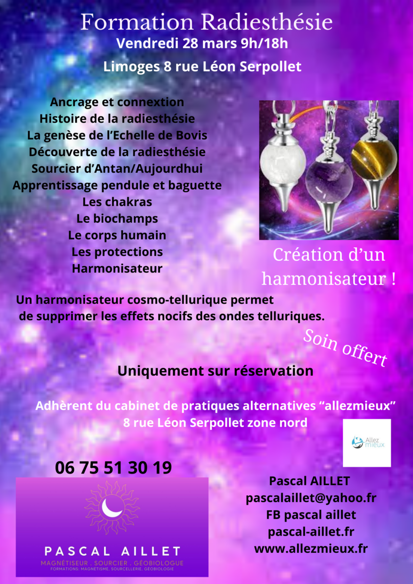 Formation radiesthésie