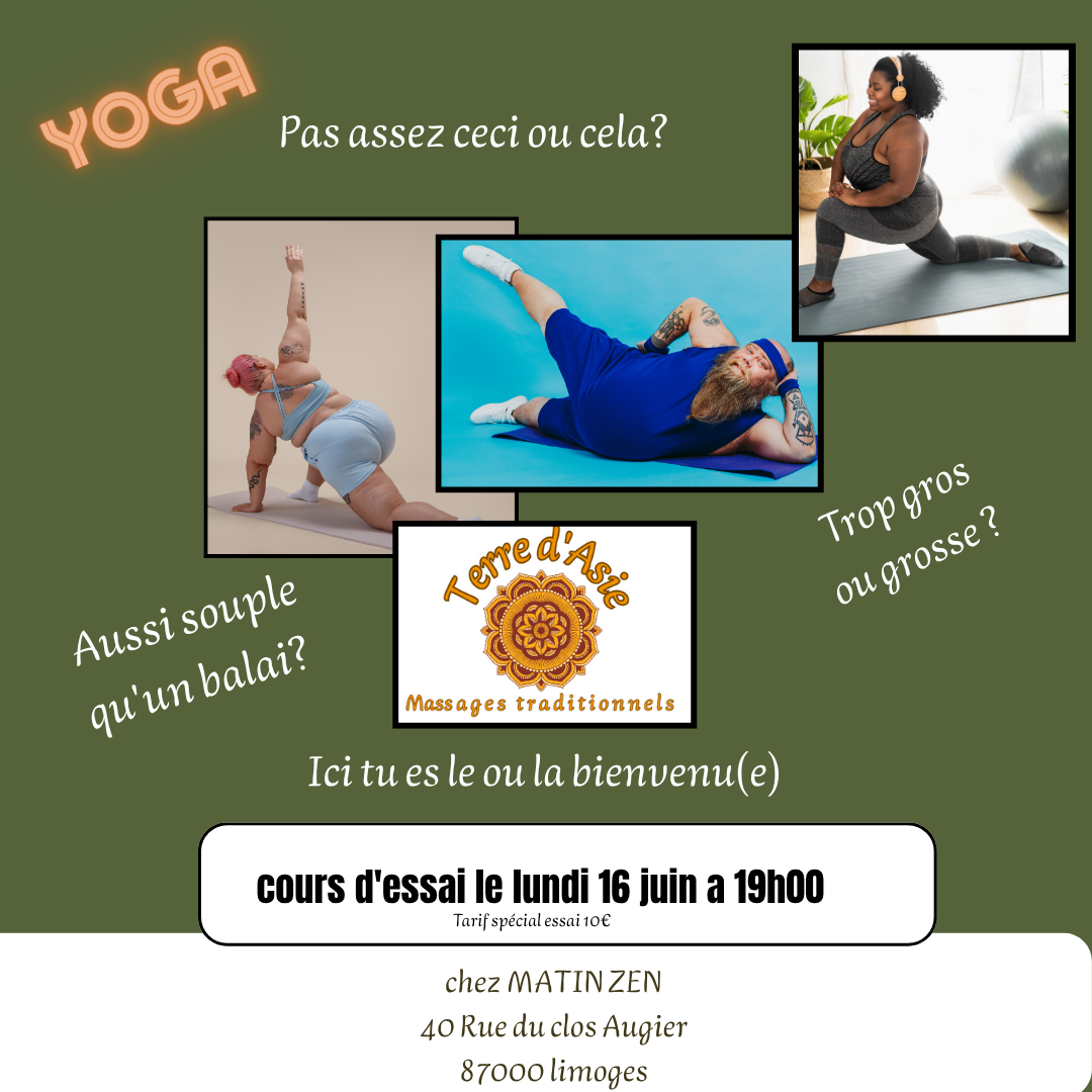 Cours d'essai Hatha yoga traditionnel Doux