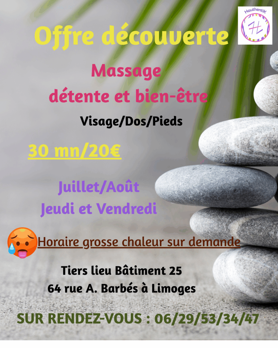 Massage détente à prix doux
