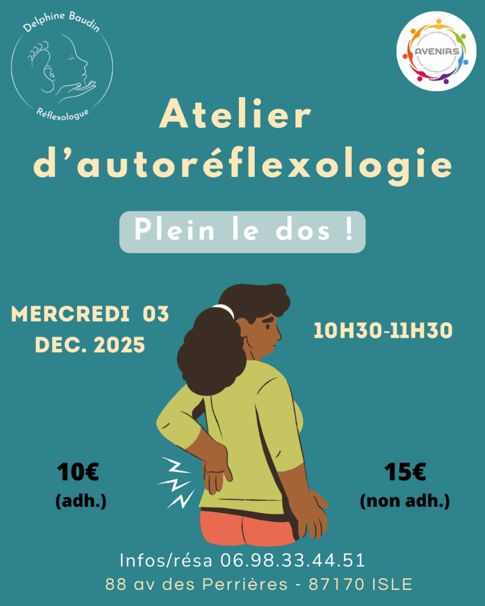 Atelier d'autoréflexologie "plein le dos!"
