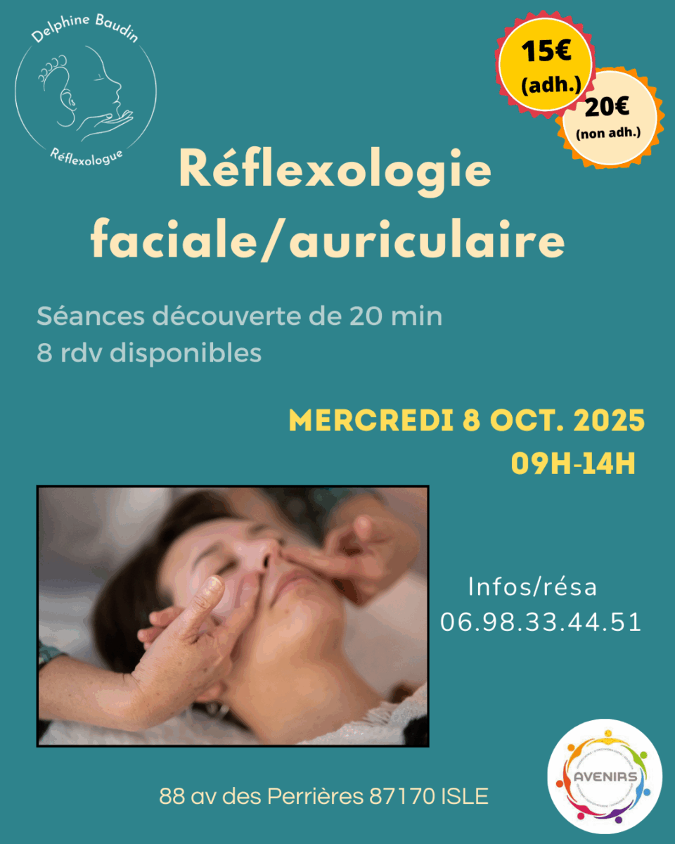 Séances découverte réflexo Faciale/auriculaire