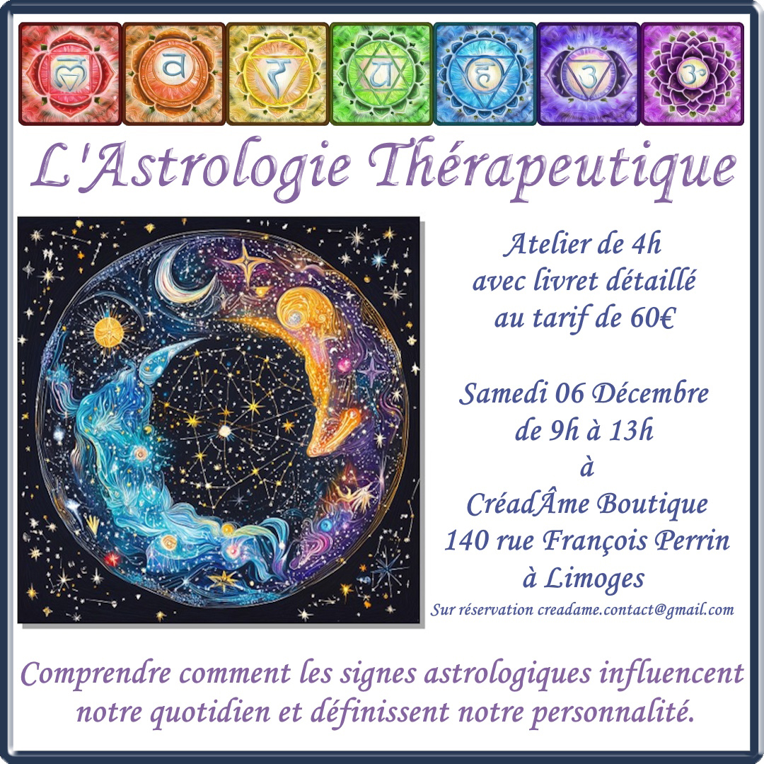 🌿ATELIER "ASTROLOGIE THERAPEUTIQUE"🌿