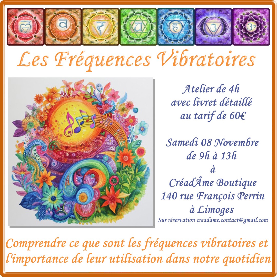 🌿ATELIER "FREQUENCES VIBRATOIRES"🌿