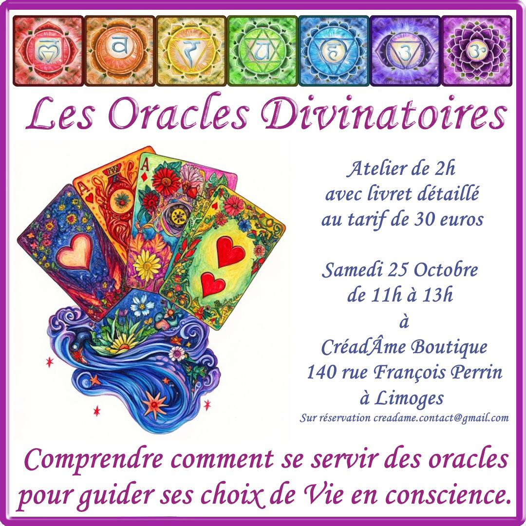 🌿ATELIER "ORACLES DIVINATOIRES"🌿