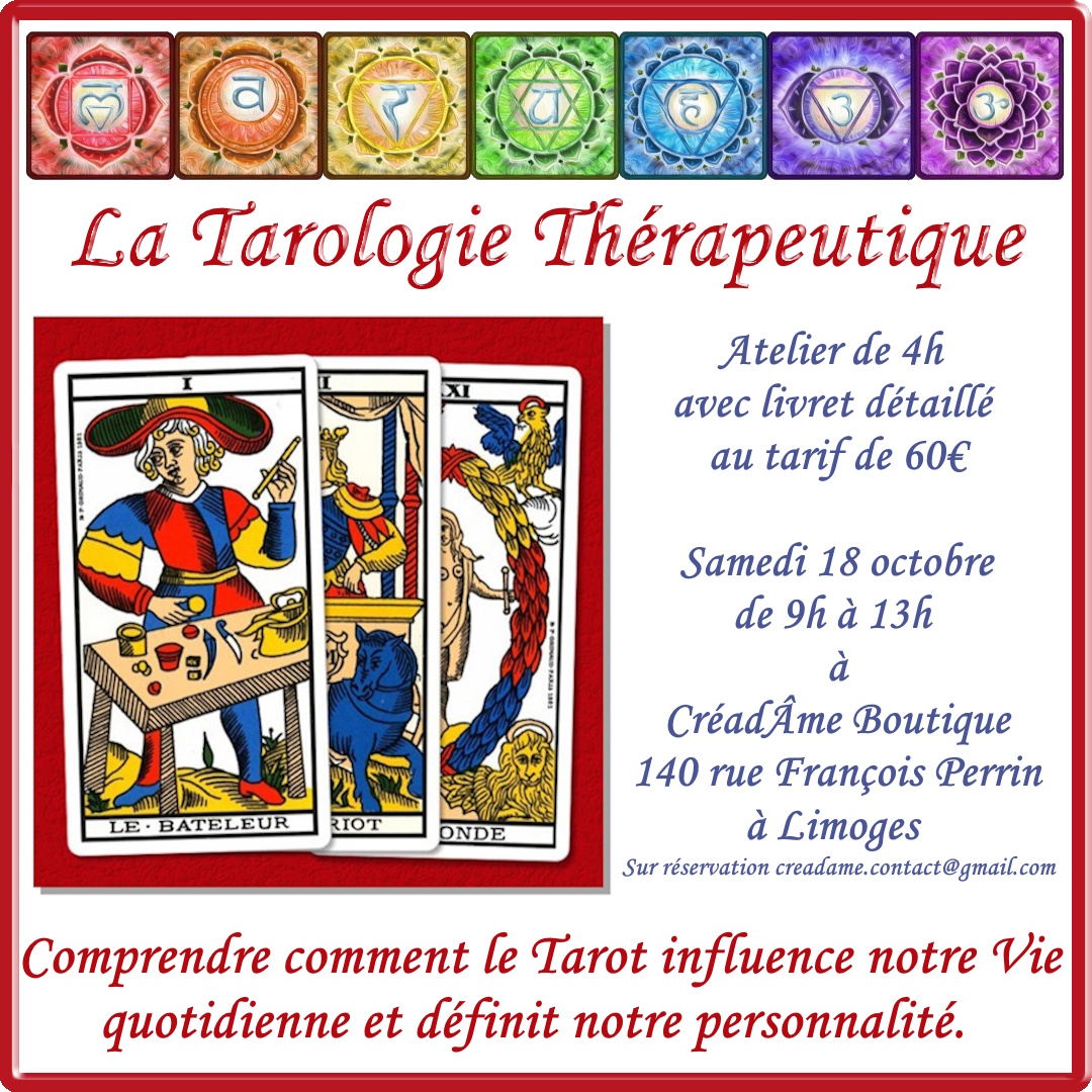 🌿ATELIER "TAROLOGIE THERAPEUTIQUE"🌿