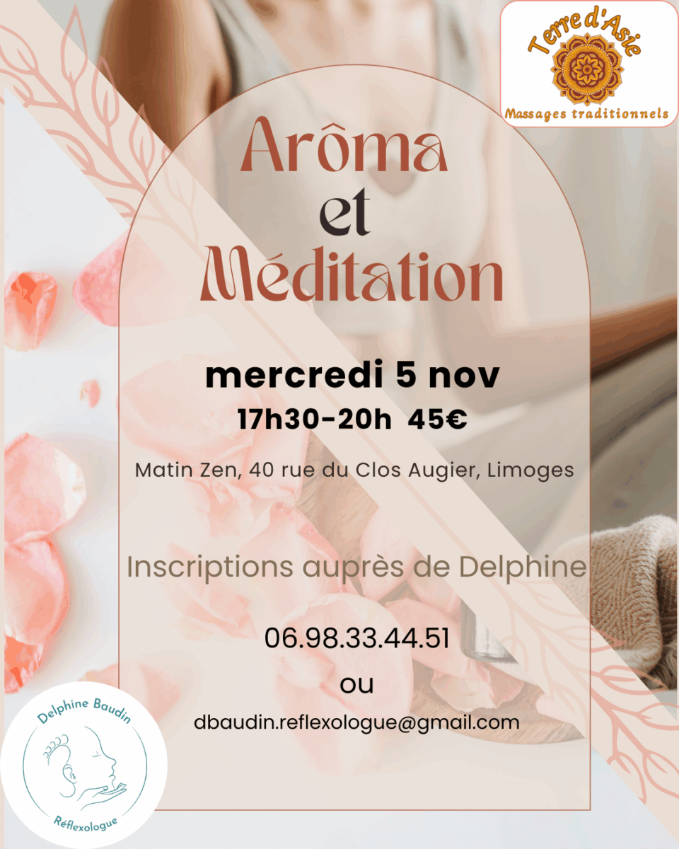 aromathérapie et méditation non guidée
