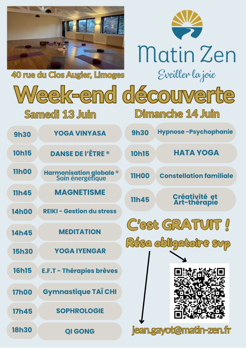Week-end découverte MATIN ZEN