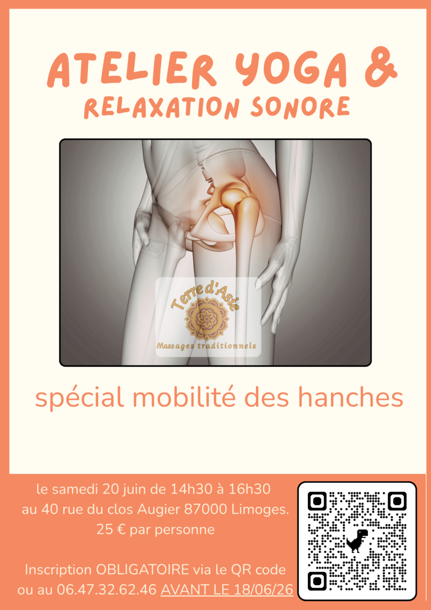 atelier YOGA (mobilité des hanches) et relaxation sonore