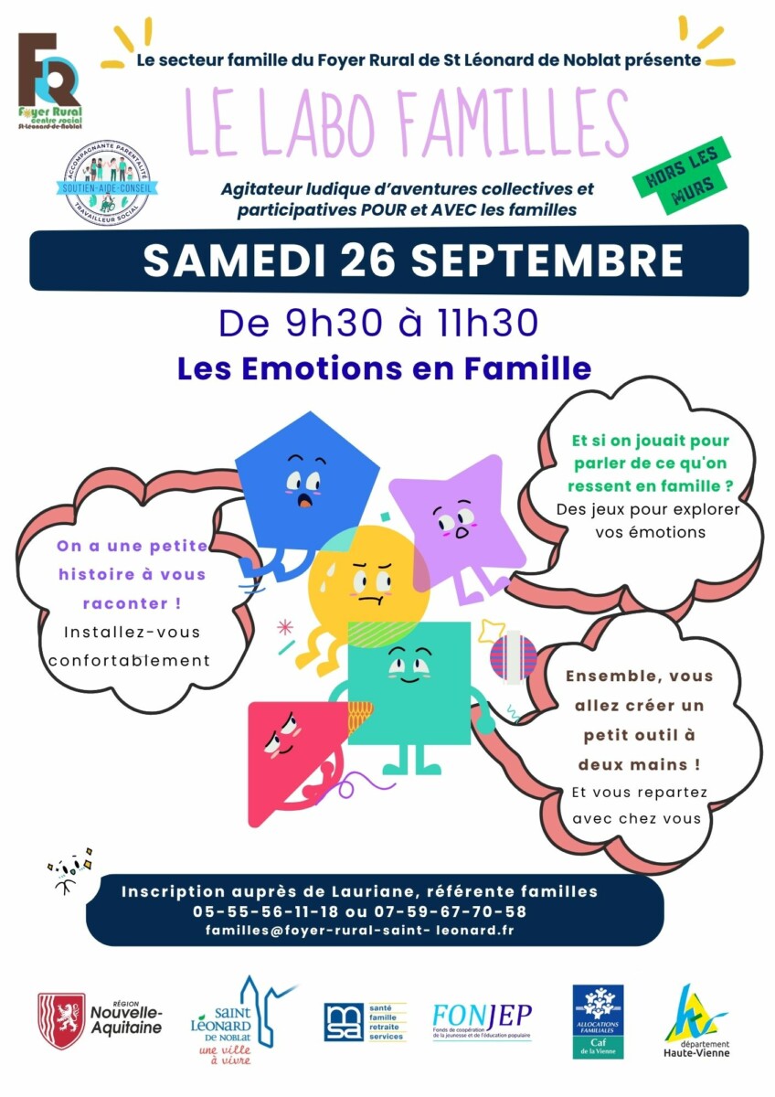 Atelier parent-enfant autour des émotions